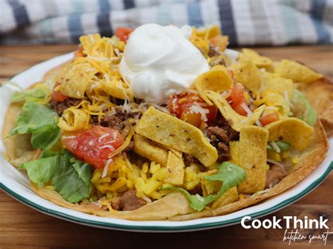 Copycat Taco Bell Fiesta Taco Salad - CookThink