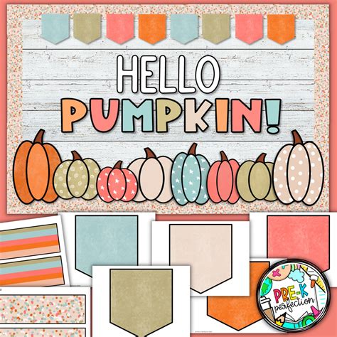 Pastel Pumpkin Patch Bulletin Board Fall Pumpkin Bulletin - Etsy