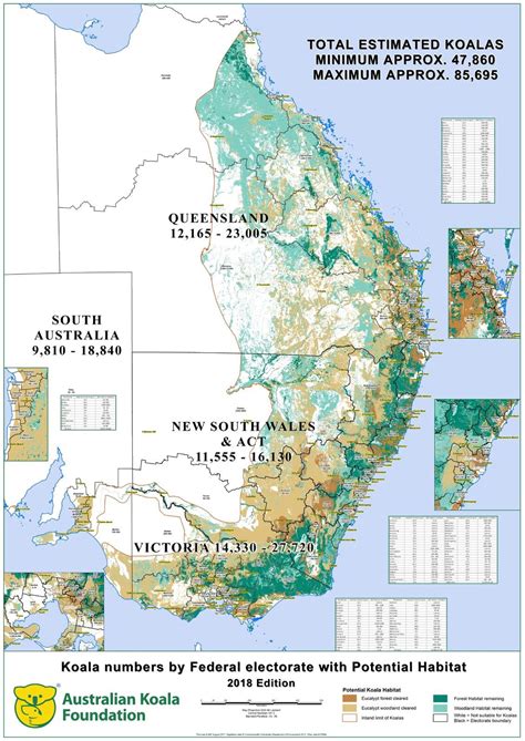 Bob's Map – Koala populations then and now - Australian Koala Foundation