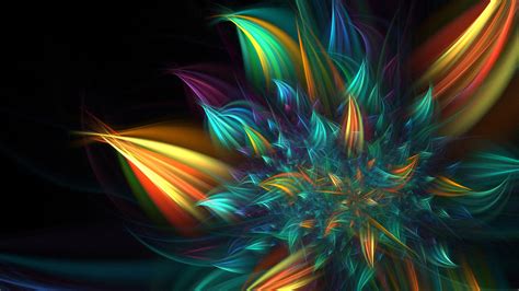 Multicolor Fractal Flower HD Abstract Wallpapers | HD Wallpapers | ID #58850