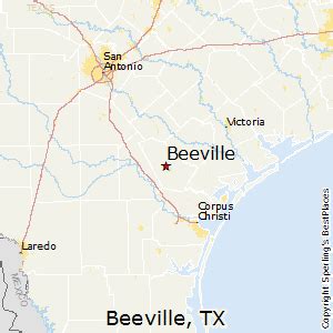 Map Of Beeville Texas - Tourist Map Of English