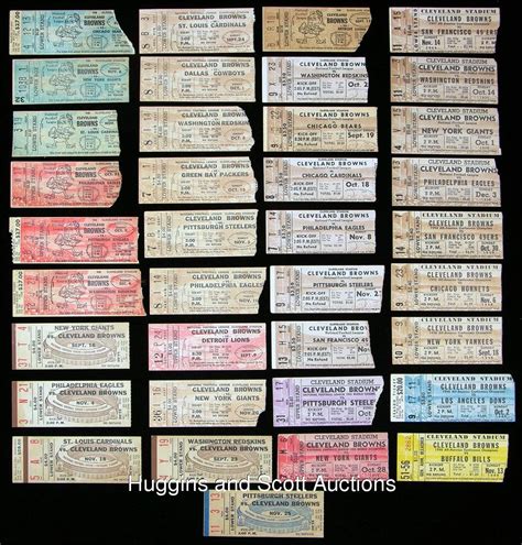 cleveland browns ticket stub collection | Cleveland browns, Browns tickets, Cleveland