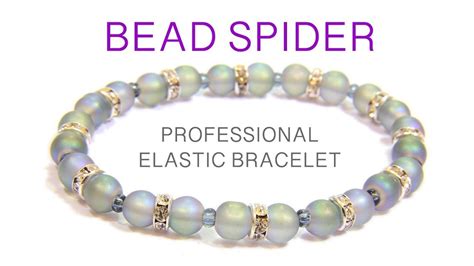 How To Make A Beaded Elastic Bracelet - No Glue, Professional Method - Easy DIY jewelr ...