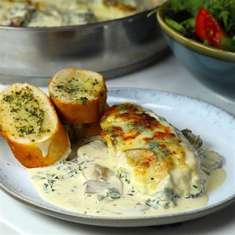 Creamy Parmesan Mushroom Chicken - Cooking TV Recipes