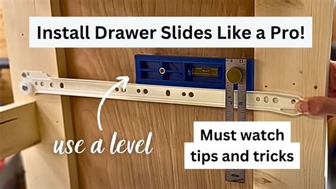 How to Install Drawer Slides - Euro Style Bottom Corner Mount - YouTube