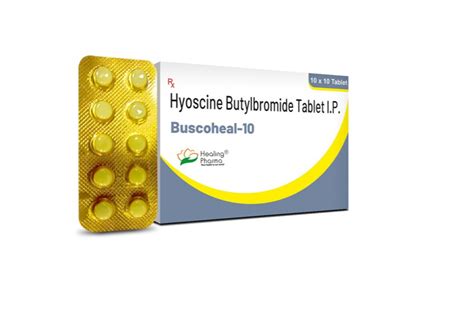 Hyoscine Butyl Bromide Tablets IP 10mg at best price in Mumbai