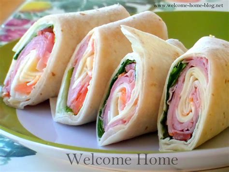 Welcome Home Blog: Ham and Cheese Wrap