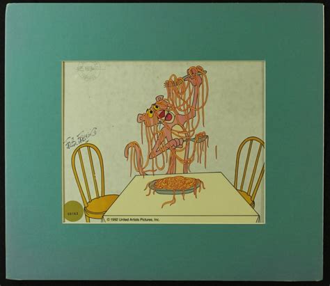 Friz Freleng Signed Pink Panther 1991 Limited Edition Sericel (Official Freleng Hologram ...