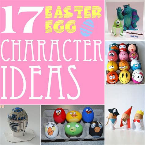 17 Easter Egg Character Ideas - The Scrap Shoppe - easter