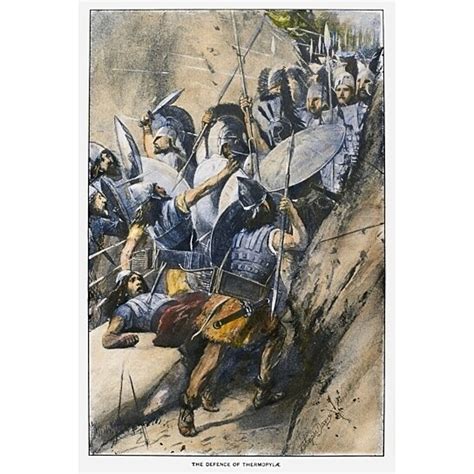 Buy Battle Of Thermopylae. /Nthe Greek Defense At The Pass Of Thermopylae Against The Persian ...