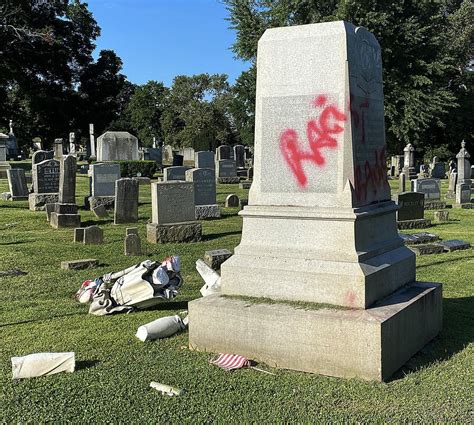 Confederate statue at Mount Olivet Cemetery damaged overnight | Crime ...