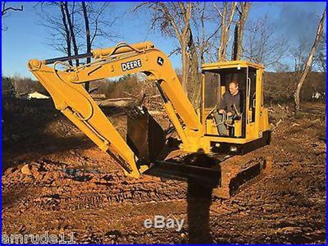 Excavators » Blog Archive » JOHN DEERE 50 MINI STEEL TRACK EXCAVATOR LOADER CAB DOZER DOZER BLADE