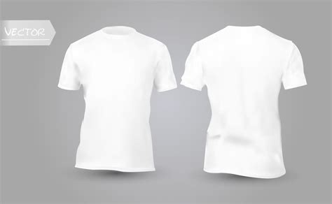 Shirt mock up set. T-shirt template. White version, front design. 2298649 Vector Art at Vecteezy