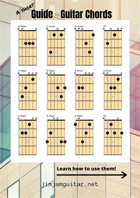 Quick Guide To Beginner Guitar Chords | Easy guitar chords, Guitar ...