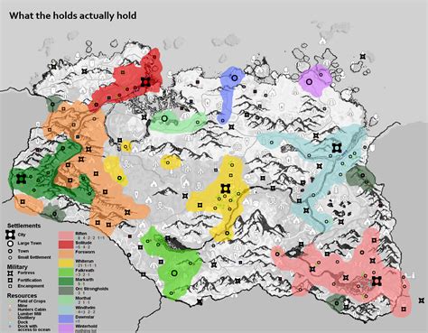 Map of what the holds actually hold : r/skyrim