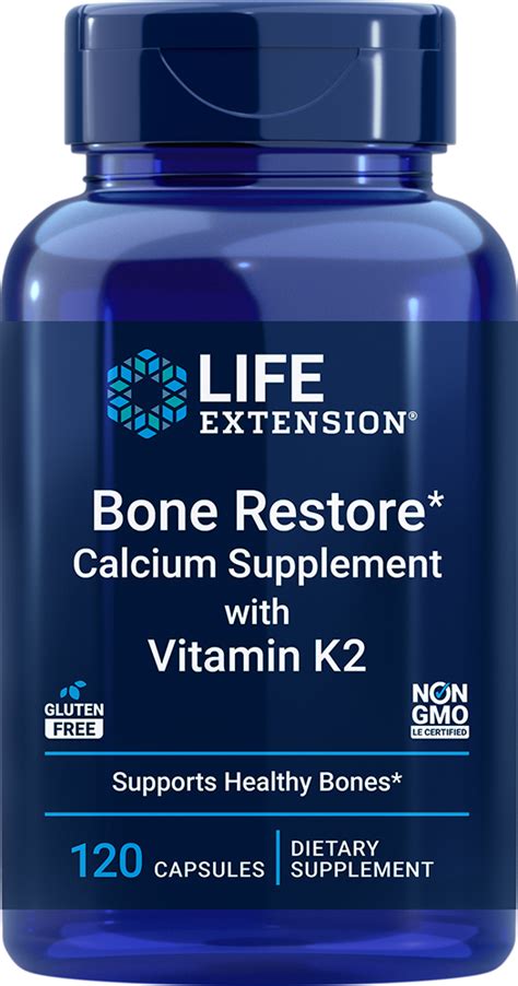 Bone Restore with Vitamin K2, 120 capsules - Life Extension