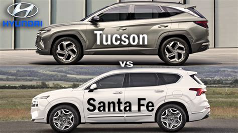 2021 Hyundai TUCSON vs Hyundai SANTA FE, Santa Fe vs Tucson - SUV ...