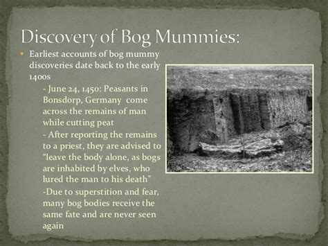 Bog mummies