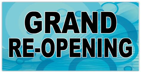 Grand Opening Banner 111 | Grand Opening Banners | Now Open Banner ...