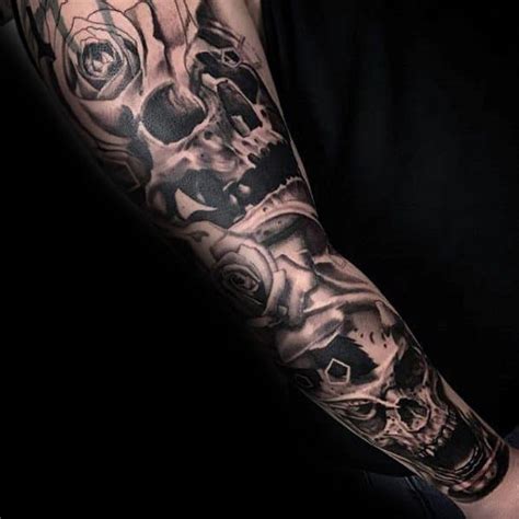 Skull Sleeve Tattoo Ideas