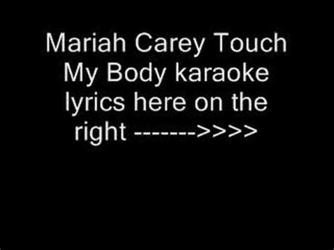 Mariah Carey Touch My Body karaoke - YouTube