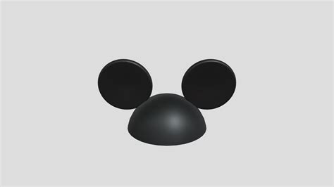 Mickey Mouse Ear Hat - Download Free 3D model by liamandnico [ce82825] - Sketchfab