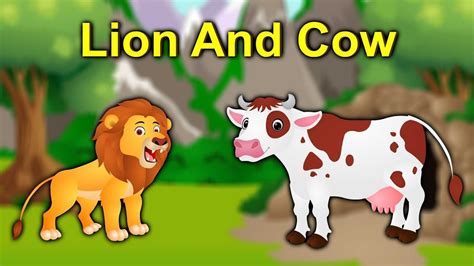 The Lion And Cow | good stories for kids | moral stories for kids | - YouTube