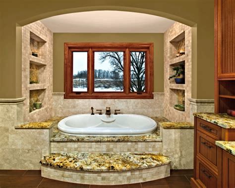 Spa-like master bathroom design