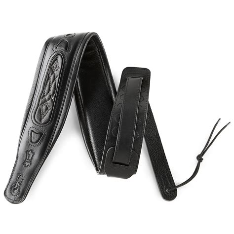 Levy's Classic Padded leather guitar strap Black | Guitar Center