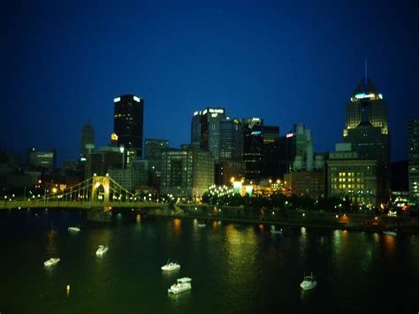 pittsburgh at night from pnc park | Pnc park, Skyline, New york skyline