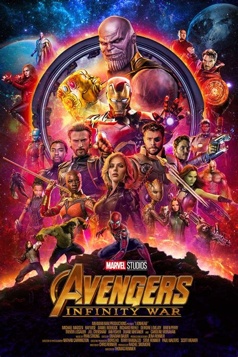 Avengers Infinity War Official Poster (Recreated)