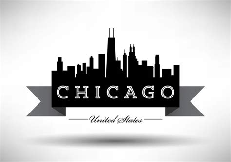 Chicago skyline logo Vector Art Stock Images | Depositphotos