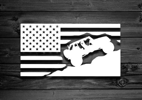 Flag Vinyl Decal For Jeep Wrangler Car Decal American Flag | Etsy in 2021 | Wrangler car, Jeep ...