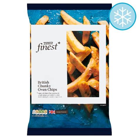 凜 Calories in Tesco Finest British Chunky Oven Chips