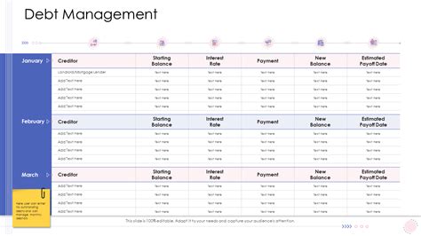 Top 10 Templates to Devise a Practical Debt Management Plan