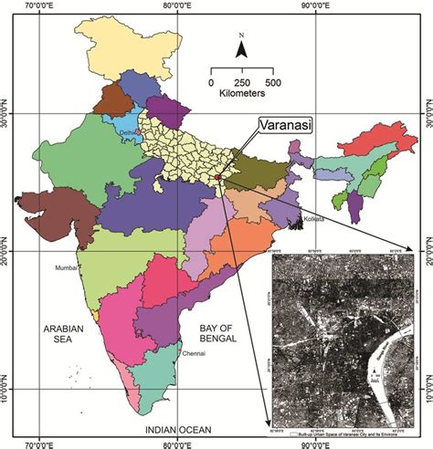 Location of Varanasi City Region in India | Download Scientific Diagram