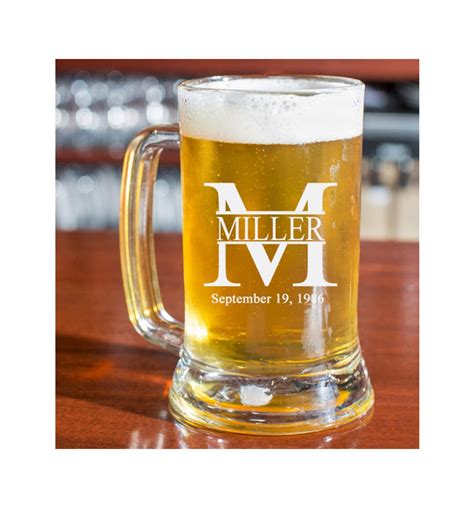 Personalized Custom Engraved Beer Mugs 16oz Miller Design - Etsy