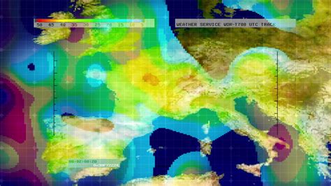 Weather Radar Digital Satellite Map Europe Stock Footage Video 1776722 - Shutterstock