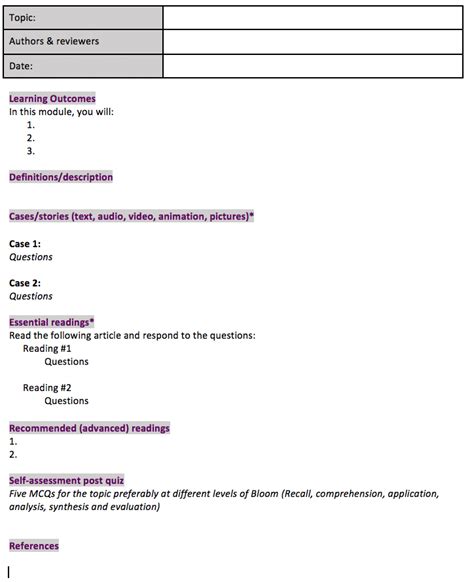 Module design template | Download Scientific Diagram