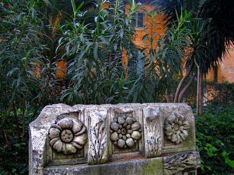 fragment in the garden | A piece of the marble decoration of… | Flickr