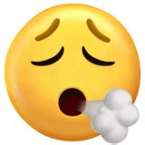 😮‍💨 날숨 쉬는 얼굴 Emoji on Twitter Emoji Stickers 13.1