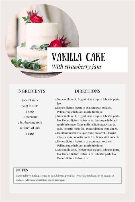 Recipe Cookbook Magazine Canva Template Set Cookbook Template Recipe Template Magazine Template ...