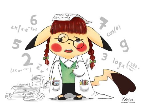 Pikachu doing math by Xawoel on DeviantArt