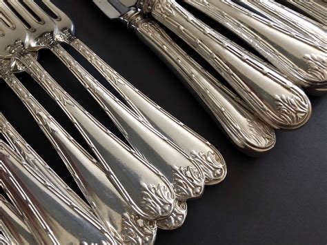 Beautiful Vintage Silver Plated Flatware Set for 12 From Rodd - Etsy