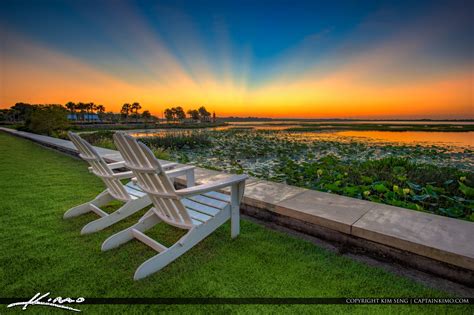 Kissimmee Lakefront Park Sunrise Osceola County | HDR Photography by Captain Kimo