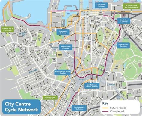 Auckland City Centre Cycle Map - Dec 15 - Greater Auckland