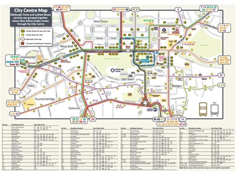 Edinburgh City Bus Map