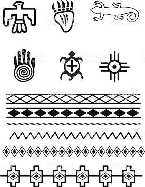 Native American symbols and patterns, Original illustrations | Native ...