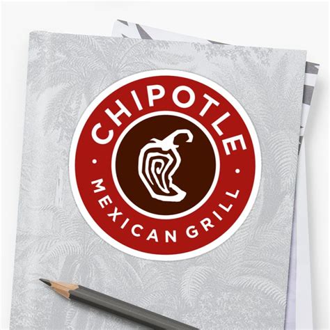 "Chipotle Logo" Sticker by YaseenE | Redbubble | Logo sticker, Sticker ...