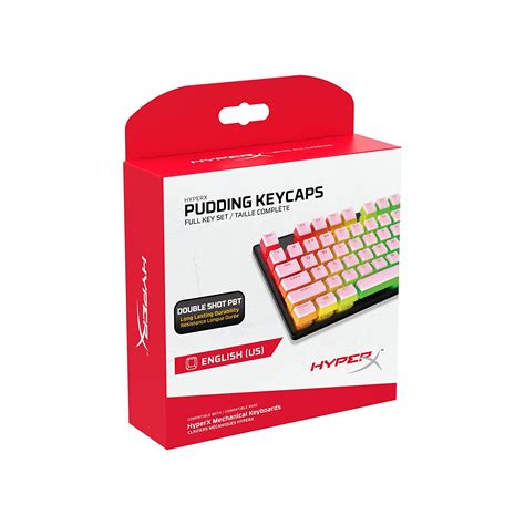 Buy HYPERX Pudding Keycaps Double Shot PBT (Pink) | Elitehubs.com– EliteHubs